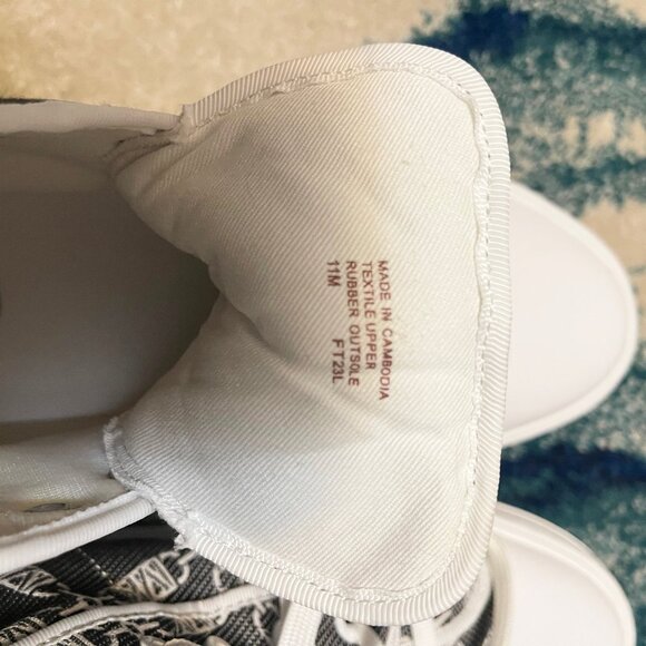 Evy Empire Logo Jacquard High-Top Sneaker Blck/Optic White Sz 11 - Picture 6 of 7